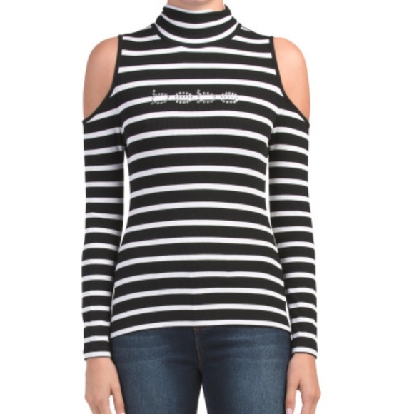 bebe Tops - Bebe Cold Shoulder Top